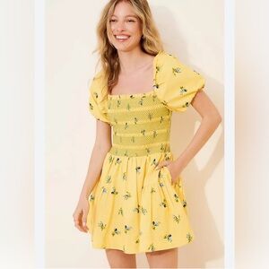 By Anthropologie smocked dress absolutely adorable